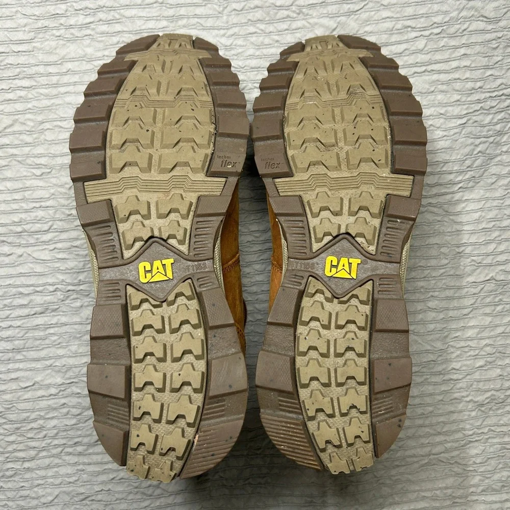 Caterpillar CAT Elude Waterproof Leather Chukka Boots Mens 8 Brown P724341